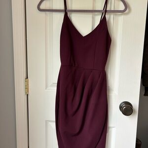 Lulu's Burgundy Mini Dress